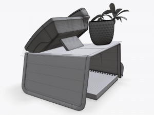 phone mesh holder with decors 3D Модель