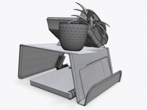 phone mesh holder with decors 3D Модель
