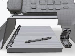 phone mesh holder with decors 3D Модель