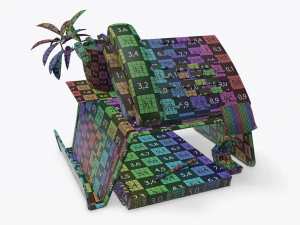 phone mesh holder with decors 3D Model