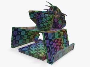 phone mesh holder with decors 3D Модель