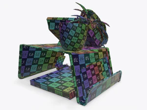 phone mesh holder with decors 3D Model