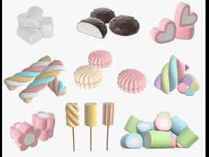 marshmallows 3D Model