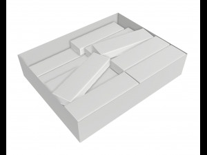 chewing gum packs 3D Model