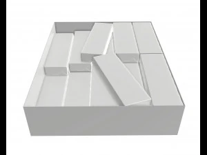 chewing gum packs 3D Model