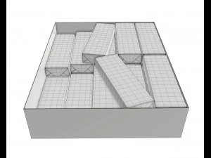 chewing gum packs 3D Model