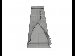 chewing gum stick opened 01 3D Model