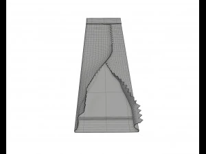chewing gum stick opened 01 3D Model