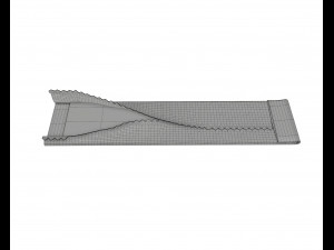 chewing gum stick opened 01 3D Model
