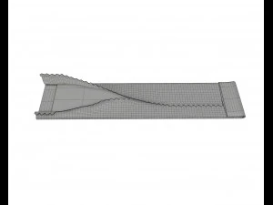 chewing gum stick opened 01 3D Model