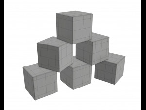 developing cubes Modello 3D