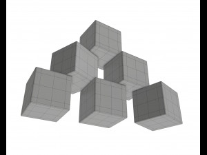 developing cubes Modello 3D