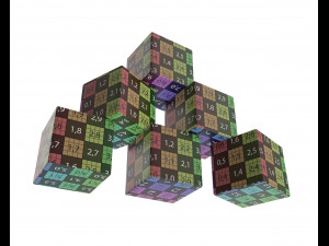 developing cubes Modello 3D