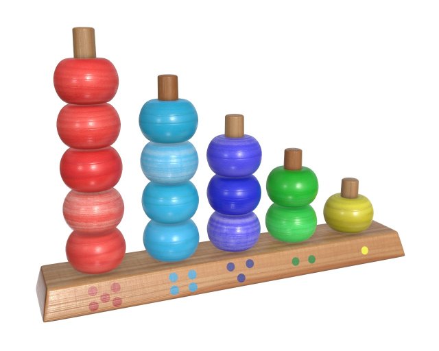 scores wooden toy 3D Model .c4d .max .obj .3ds .fbx .stl .blend 
