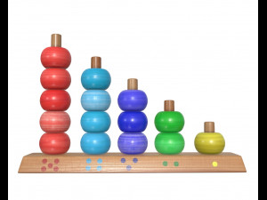 scores wooden toy 3D Model
