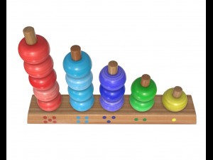 scores wooden toy 3D Model
