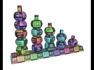 scores wooden toy 3D Model