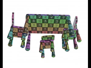 table and chairs 3D Model