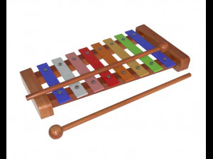 ksilofon g&ouml;kkuşağı &ccedil;ocukları 3D Model