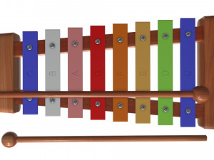 xylophone rainbow children Modelo 3D