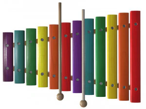 xylophone toy colored 3D Model