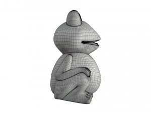 green frog toy 3D Model