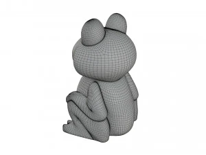 green frog toy 3D Model