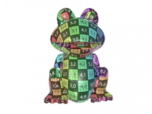 green frog toy 3D 모델