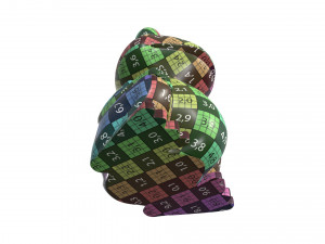 green frog toy 3D 모델
