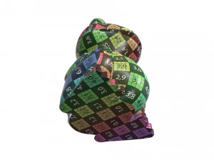 green frog toy 3D Model