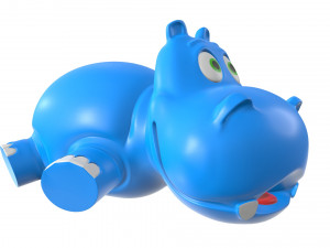 hippo toy Modello 3D