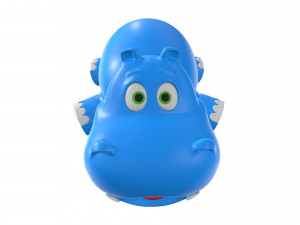 hippo toy Modello 3D