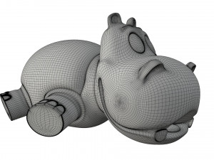 hippo toy Modello 3D