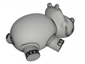 hippo toy Modello 3D