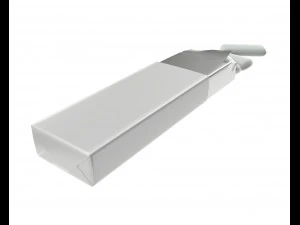 pack chewing gum opened 3D Model