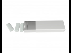 pack chewing gum opened Modelo 3D