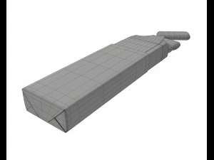 pack chewing gum opened 3D Model