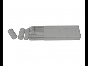 pack chewing gum opened Modelo 3D