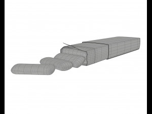 pack chewing gum opened Modelo 3D