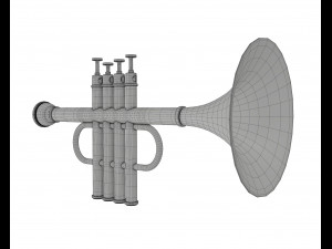 plastic trumpet 3D Model