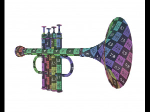 plastic trumpet 3D Model
