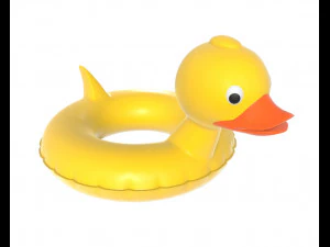 canard &agrave; anneau de natation Modèle 3D