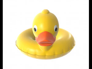 游泳圈鸭子 3D 模型