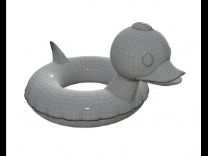 游泳圈鸭子 3D 模型