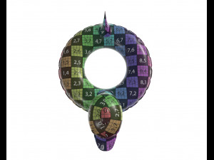 swimming ring duck Modelo 3D