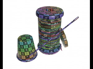 thread needle button thimble coil 3D Model