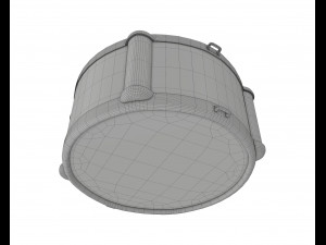 toy drum with sticks Model 3D