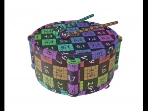 toy drum with sticks 3D Model