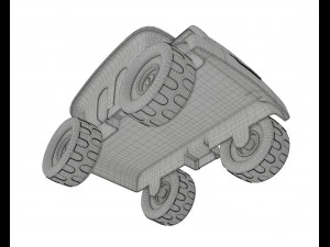 toy dump truck 3D Model