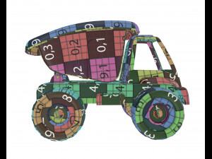 toy dump truck Modello 3D